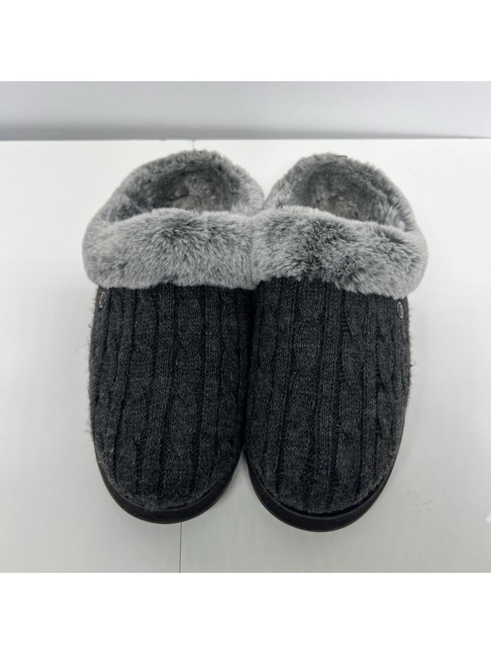 BOBS from Skechers Shoes Women's Keepsakes Ice Angel Slipper, Charcoal, 7 M US